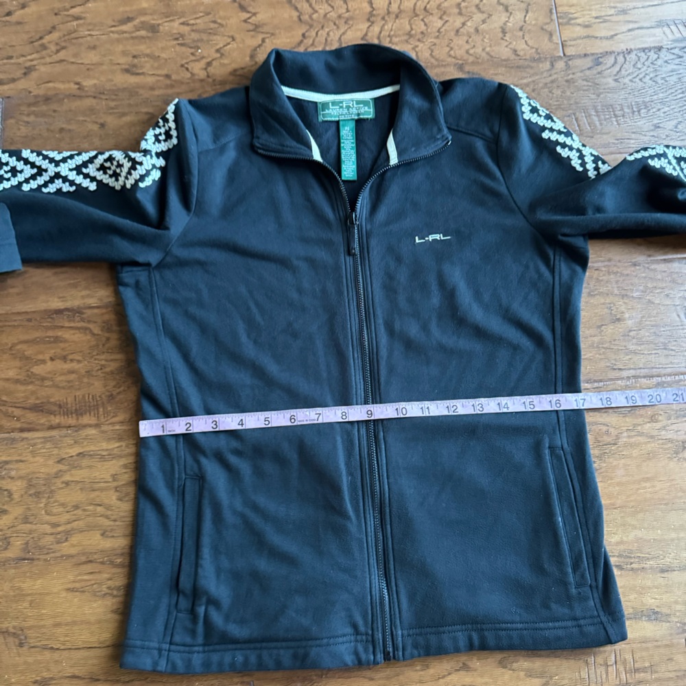 Lauren Ralph Lauren Black Embroidery Active Jacket - Picture 8 of 11
